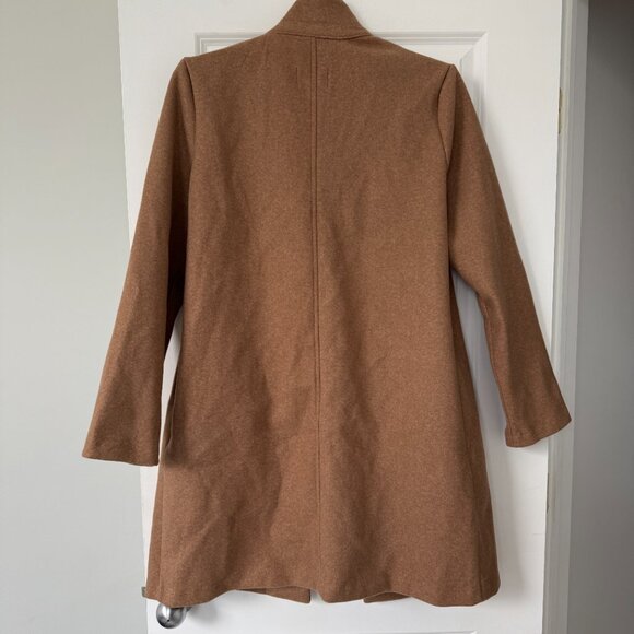 NWOT Love Tree Women's Long Coat with Pockets in Camel Size XL - Picture 3 of 6